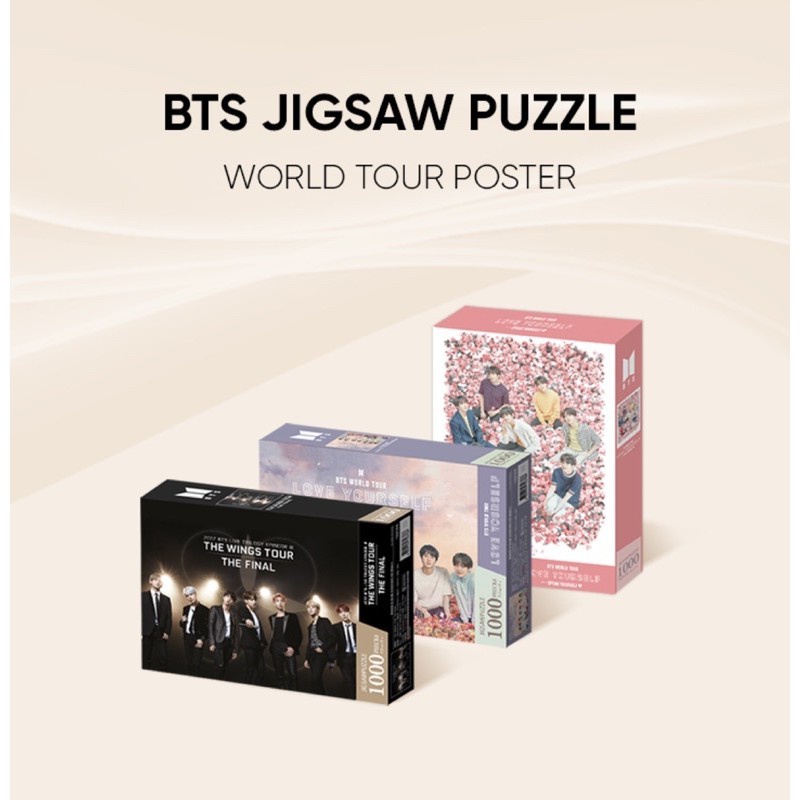 [Personal Order] BTS Jigsaw Puzzle World Tour Poster