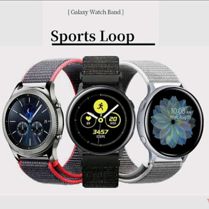 Strap Samsung Galaxy Watch 1 2 3 4 Sport Nylon Loop TALI Jam GOOSPERY Original