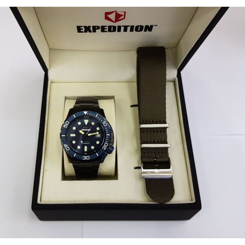 Jam Tangan Expedition E6809M Automatic Blue / Black Original