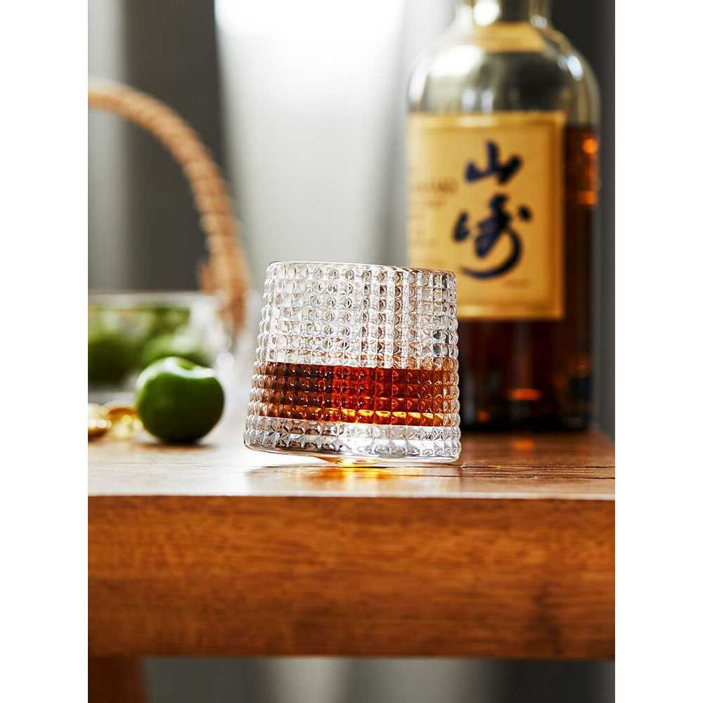 TD-DA One Two Cups Gelas Cangkir Spinning Whisky Wine Glass Cup 150ml YJ101