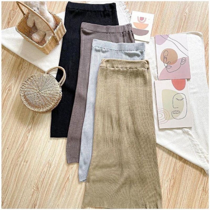 ONE SET RAJUT ROK_ATASAN POXY