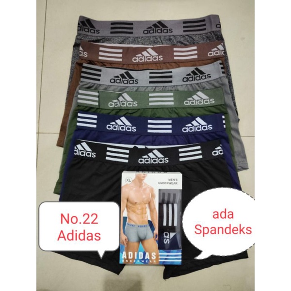 Emago - Celana Dalam Pria 1 Box Isi 3 Pcs / Celana Boxer Pria Dewasa / Pakain Dalam Pria Boxer / Underwear Boxer Pria Warna / CD Pria