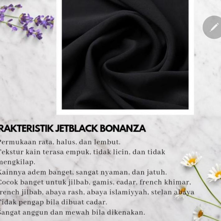 [⚡erbu Kejutan]KAIN JETBLACK BONANZA/ KAIN ABAYA/ BONANZA/ BAHAN ABAYA/ ABAYA KAIN