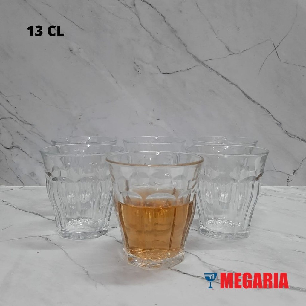Gelas DURALEX Picardie 13cl(130ml) Per 6pcs/Gelas kopi Latte 4 5/8OZ