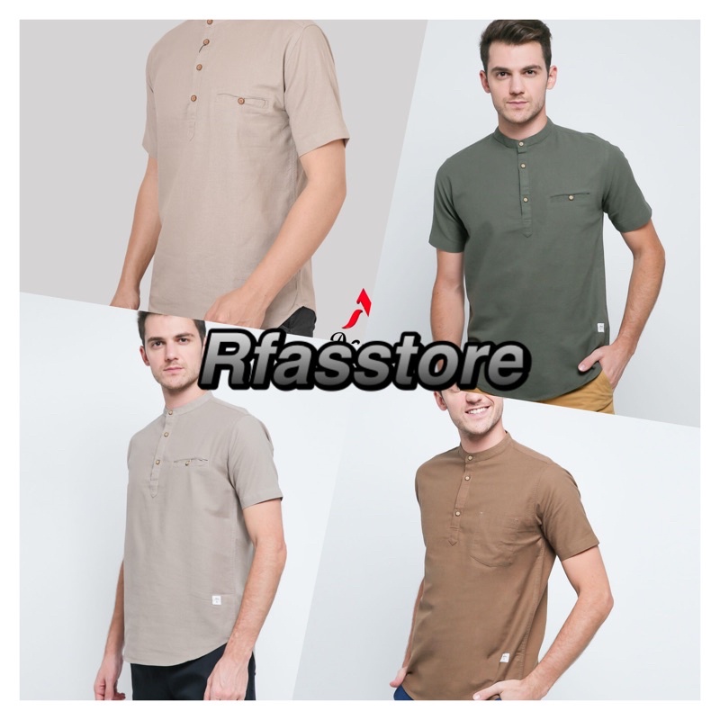 KEMEJA KOKO BAJU PRIA KEMEJA KOKO LENGAN PENDEK KEMKO/KOKO ORIGINAL TERLARIS AGERA VINTAGE