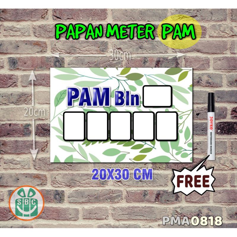 

Stokastik Papan Meter Listrik PLN PAM motif Unik - Flower 18