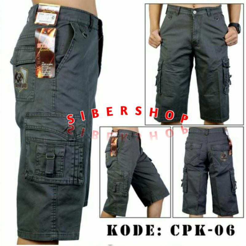 size (27‐-38)Celana pendek pria cargo kimpol chino termura yg teraris SIZE JUMBO 27--38