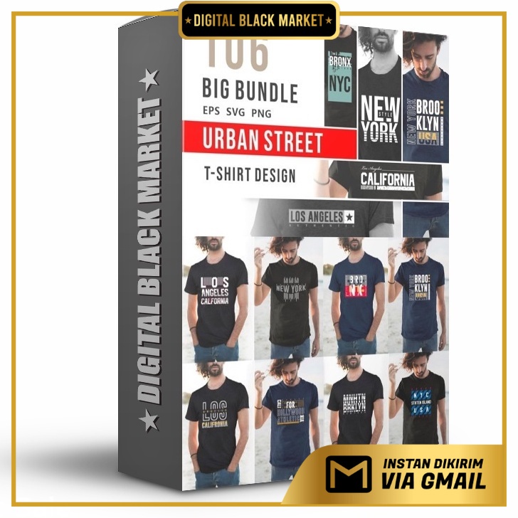 Urban Street T-Shirt Design Bundle - Photoshop &amp; Illustrator