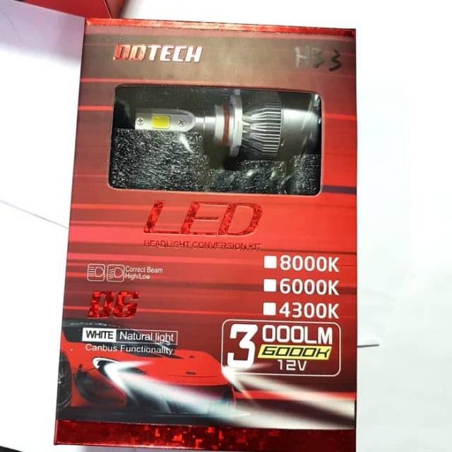 LAMPU LED HB3/TURBO LED HB3 9005/6000K/36W