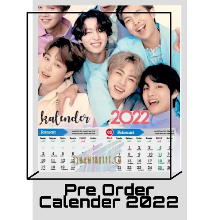 

Pre Order Calender Custom A3