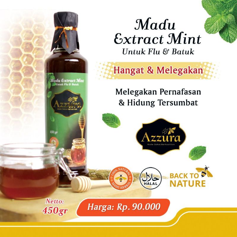 

Madu Azzura Extract Mint 450 Gram