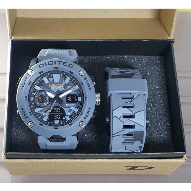 jam tangan original digital analog tahan air digitec