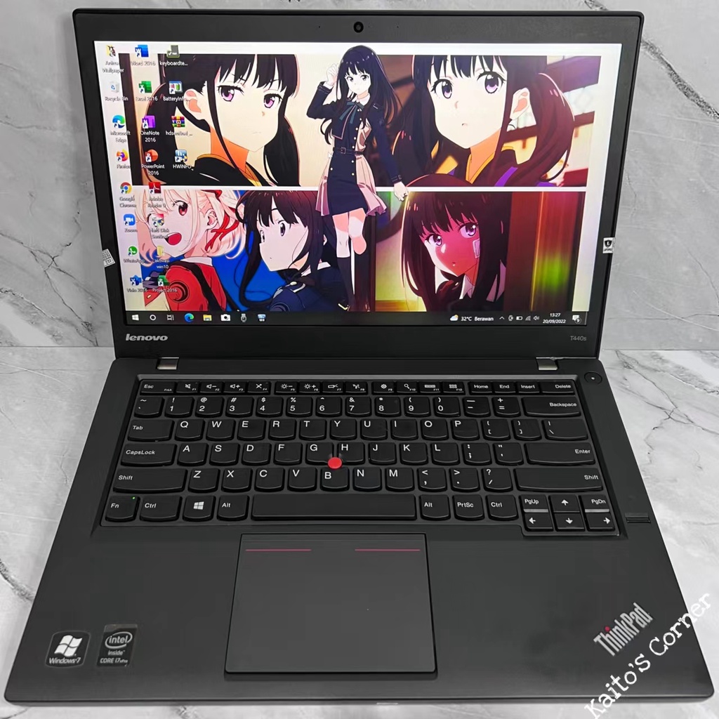 Laptop Lenovo Thinkpad T440s Core i5/i7 GEN 4 SUPER MULUS - Layar 14&quot; Inch Cocok Buat Kantoran / Kuliahan / Gaming - Bonus Tas