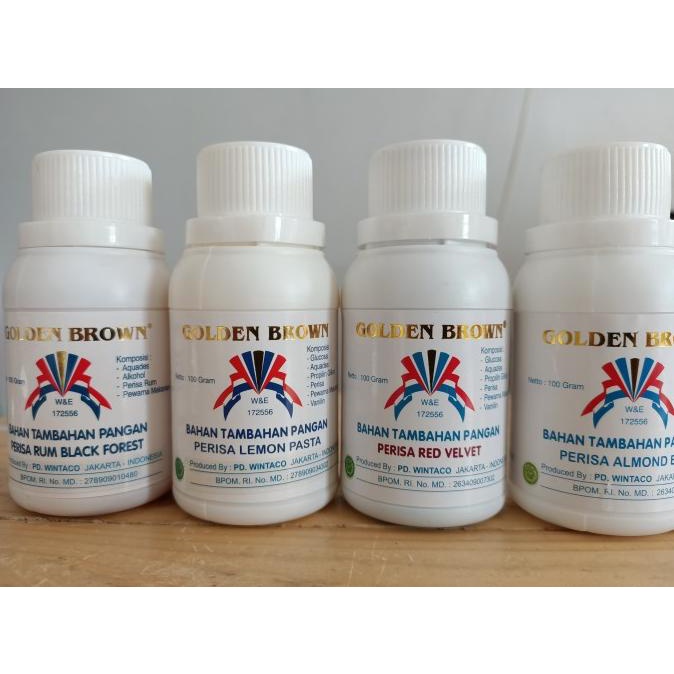 

Golden Brown Perisa Pandan / Red Velvet / lainnya 100gr TERLARIS TERPERCAYA ORIGINAL