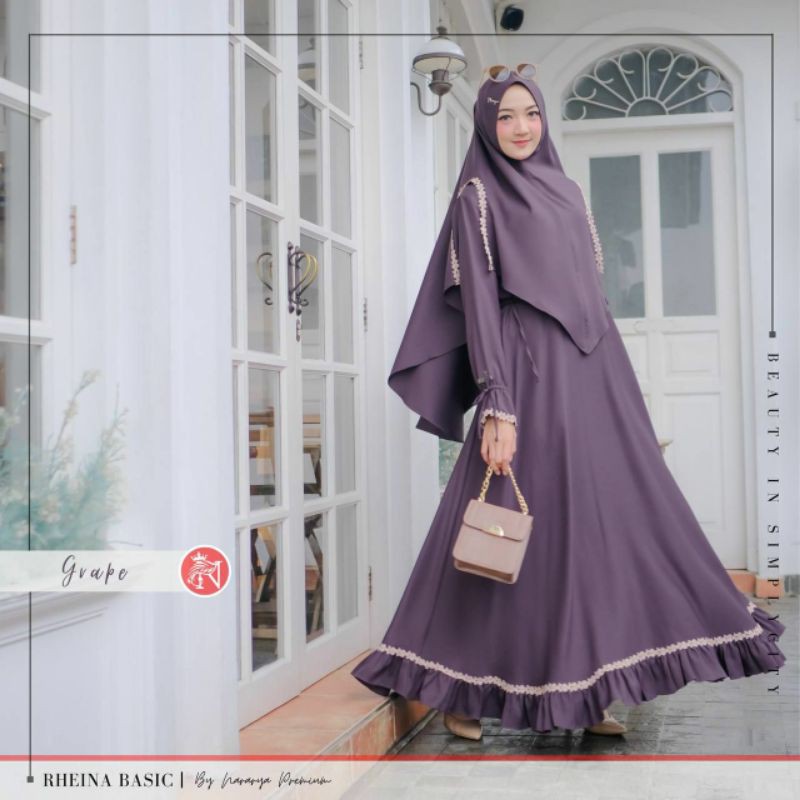 Rheina nararya set gamis syar'i