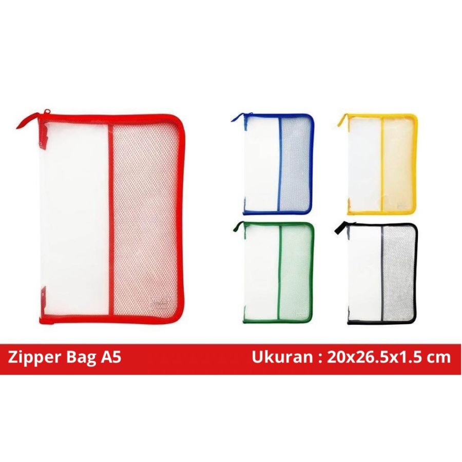 

SJS Map Zipper A5/Map Sleting/Zipper Bag/File Sleting/Tas/Ukuran Buku