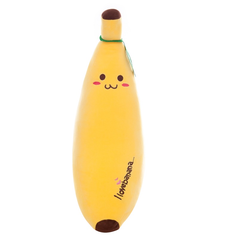 Mainan Boneka Pisang Panjang 70cm Bahan Plush Lembut Untuk Hadiah Anak Perempuan