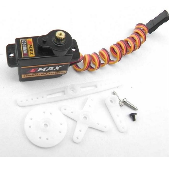 DISKON BESAR0827 - EMAX ES08MA Mini Metal Gear Servo untuk MG90S Trex 450 RC Helicopter