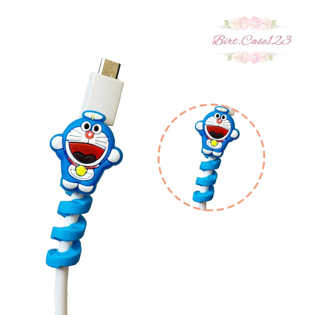 CABLE SAVER TWIST CABLE PROTECTOR SPIRAL PELINDUNG UJUNG KABEL KARAKTER ANDROID IPHONE BC6323