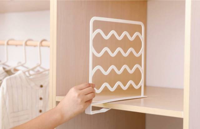 UNNISO - Wardrobe Shelf Dividers / Penyekat Lemari Pakaian / Rak Penyekat Lemari