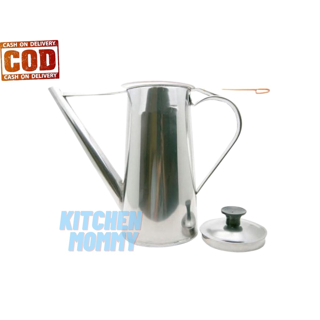 1Set Teko Thai Tea Stainless / Teko Kopi / Teko Teh Tarik Stainless Steel
