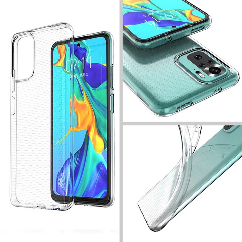 CASING COVER SARUNG XIAOMI REDMI NOTE 10 10S 10 PRO 4G 5G Soft Case TPU Bening Transparan