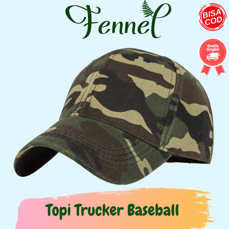 Topi Trucker Baseball Camouflage S8R