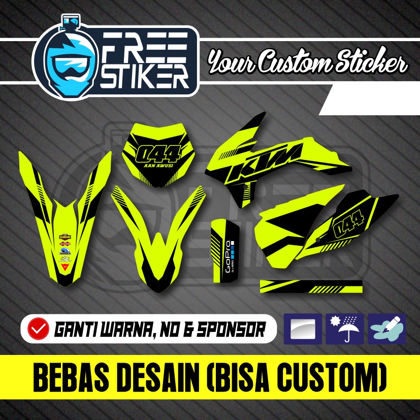 DECAL KTM 85 NEW STABILO ORANGE