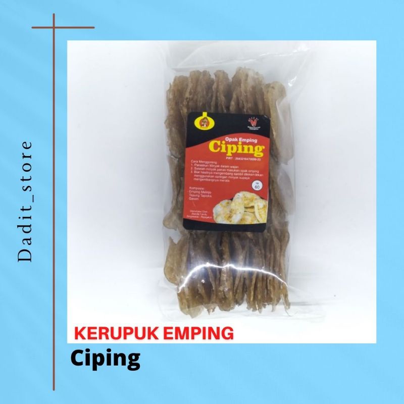 Kerupuk Emping Melinjo Mentah Ciping khas Majalengka