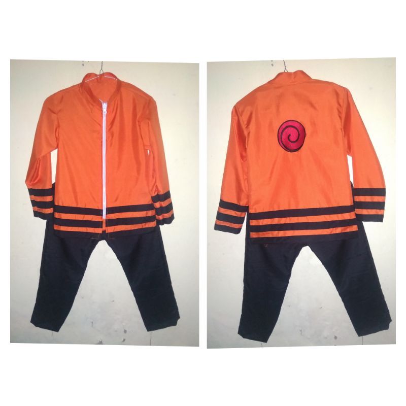 Baju Naruto hokage Anak ( baju+celana)