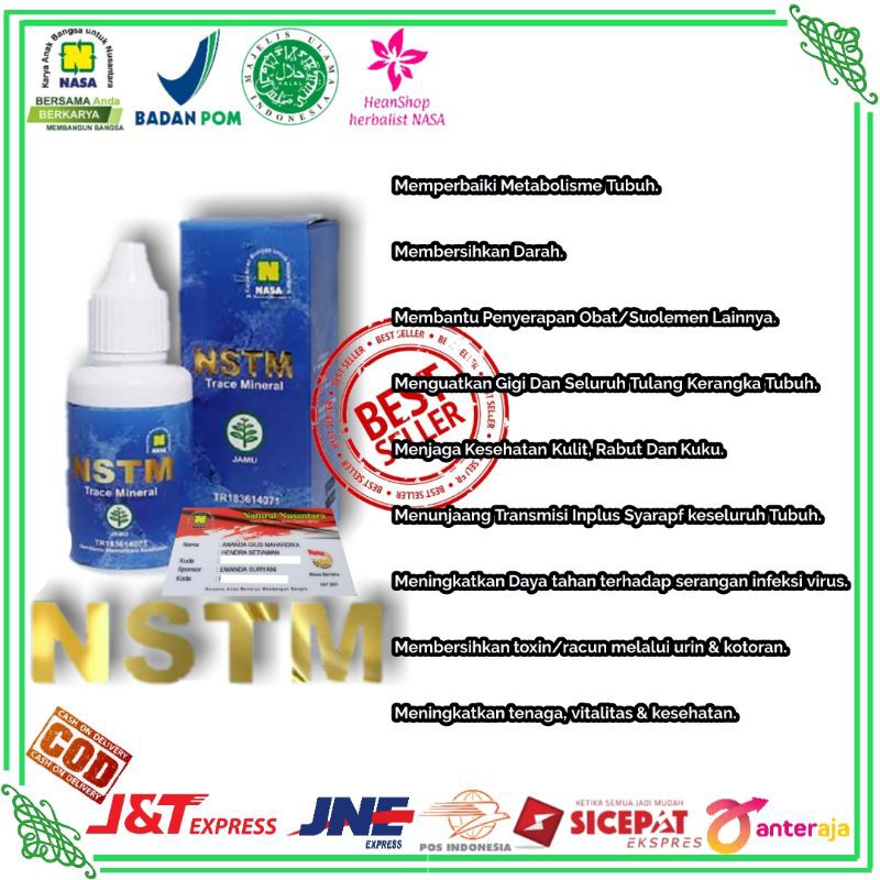 NSTM / NASA SUPER TRACE MINERAL 100% ORI