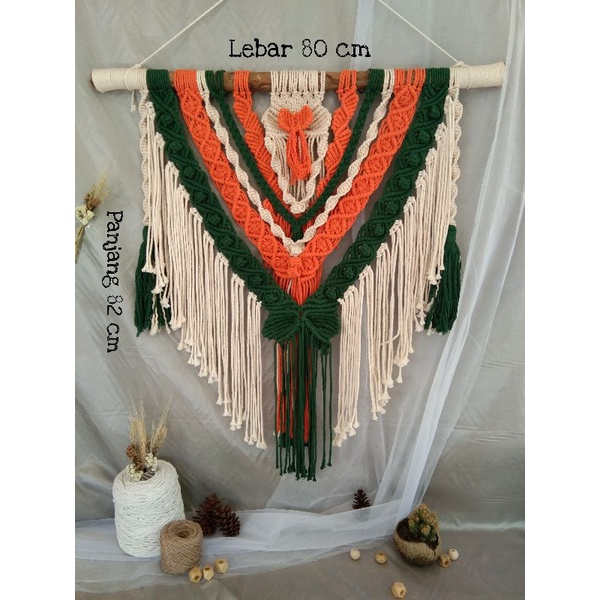 Macrame Hiasan Dinding Macrame Wall Hanging  Berwarna Ukuran Besar / Big Macrame