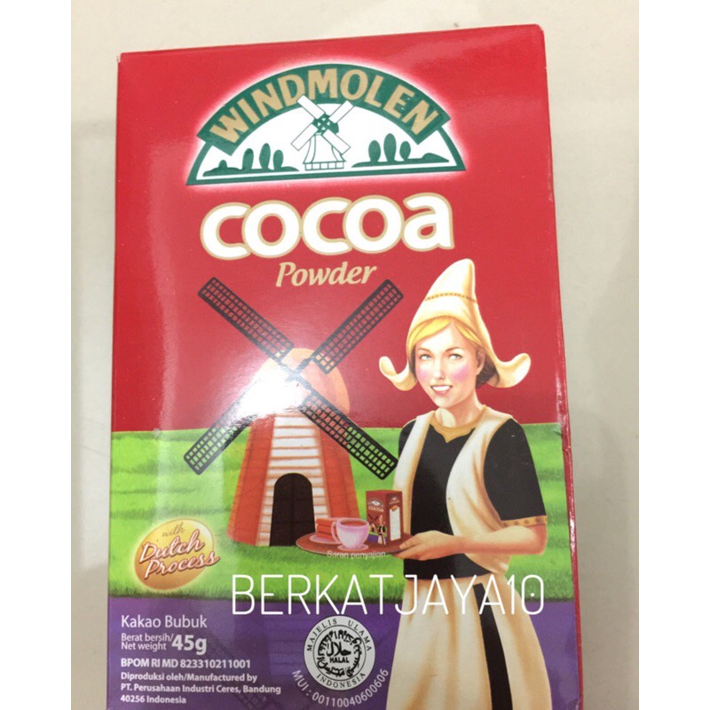 Windmolen Cocoa Powder 40gr Coklat Bubuk Premium