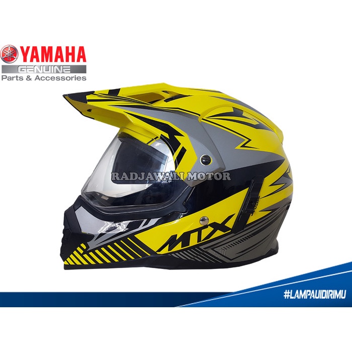HELM MTX YELLOW YF-N5 SIZE L ASLI YAMAHA