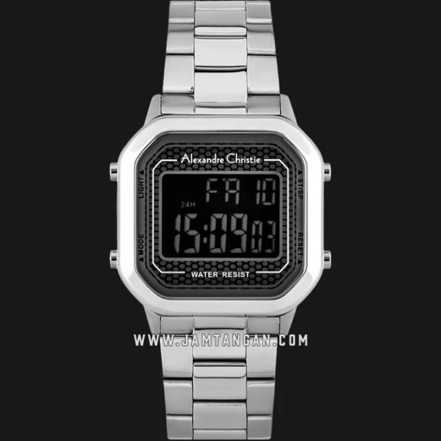 Alexandre Christie AC 9226 LH BSSBA Ladies Digital Dial Stainless Steel Strap