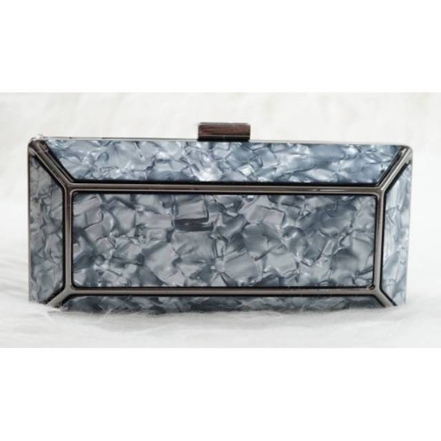 marmer marble blink clutch tas pesta sling rantai chain batik satin silk sutra hampers souvenir