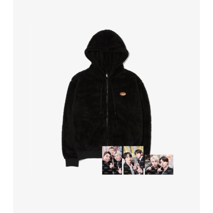 BTS fleece zip-up hoodie PTD
