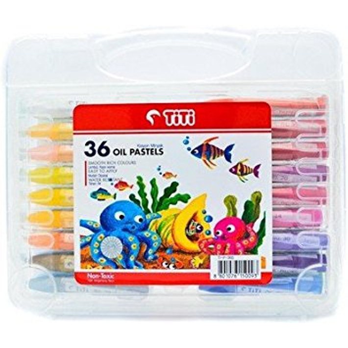 

Crayon 36 Warna Oil Pastels Titi Non Toxic - Titi 36S