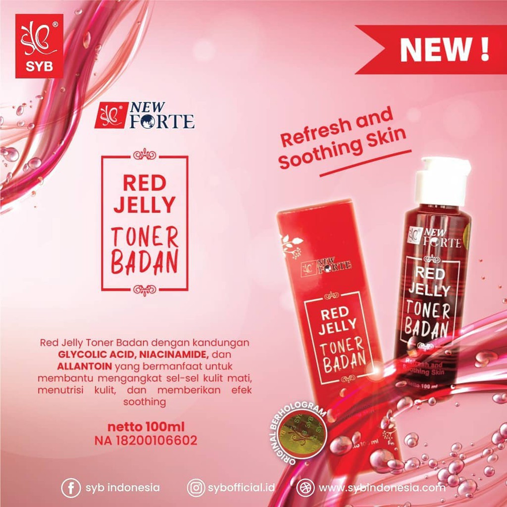 SYB Toner Badan Red Jelly GIRLSNEED77 Perawatan Tubuh