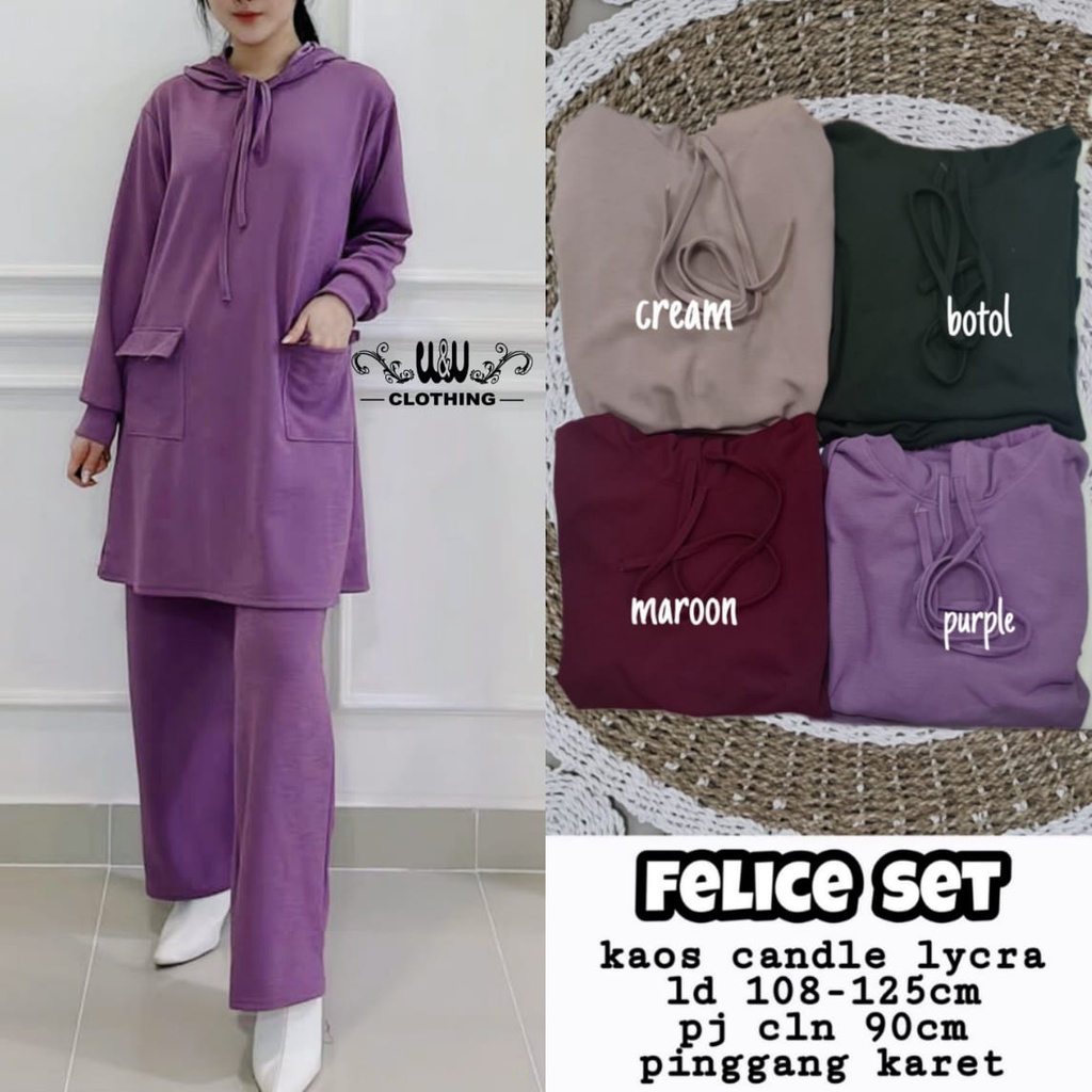 FELICE SET BY W&W CLOTHING / 100% REAL PICT ORI BERLABEL W&W CLOTHING