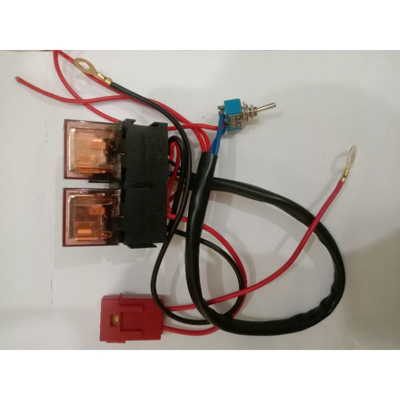 relay set lampu serba guna untuk semua lampu led 12 dan 24 v dc untuk 2 lampu