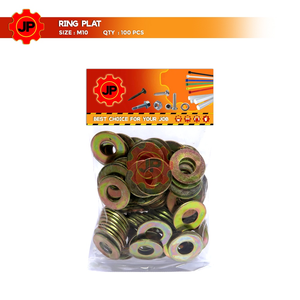 RING PLAT M 10 - RING PLAT BAUT M10 ISI 100 PCS