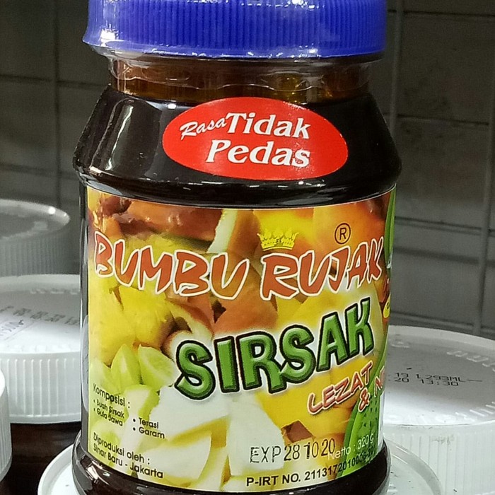 

Siap Kirim Bumbu Rujak Sirsak 320 Gr - Merah
