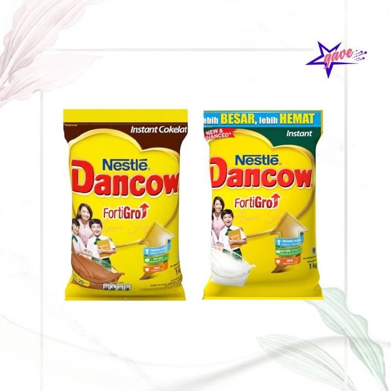 Susu Dancow instan Fortigro coklat/instan 1000gr