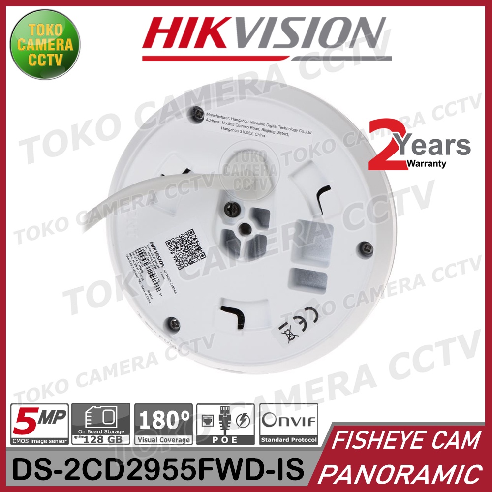 KAMERA CCTV FISHEYE PANORAMIC HIKVISION IP CAMERA 5MP