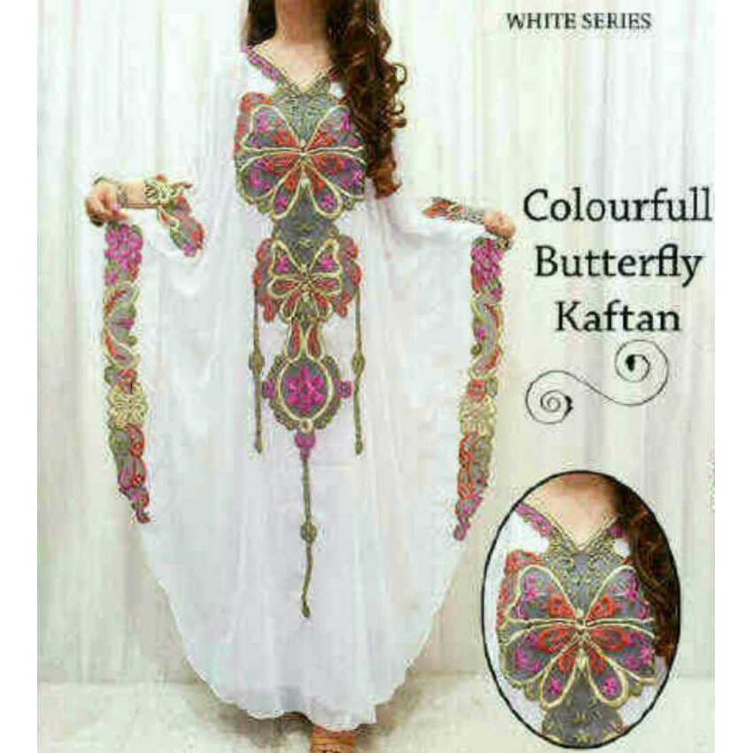 KAFTAN MODERN BUTTERFLY KUPU ADA TALI DALAM BISA UNTUK SEMUA UKURAN