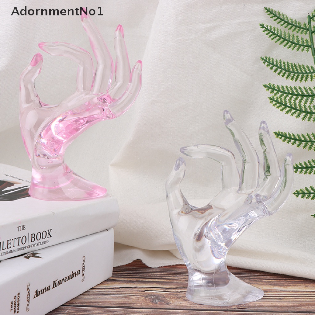 (AdornmentNo1) Stand Holder / Dudukan Display Cincin / Perhiasan Bahan Resin Desain Gestur Ok