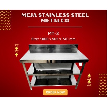 Meja Stainless Steel Metalco MT-3