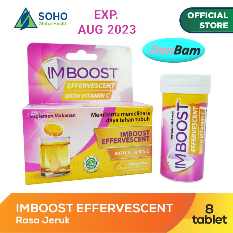 Imboost Effervescent With Vitamin C - 1 Tube 8 @Tablet