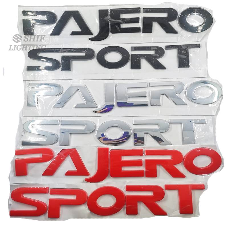 1pc Stiker Emblem Logo Pajero Sport Bahan Abs Untuk Dekorasi Mobil Mitsubishi Pajero